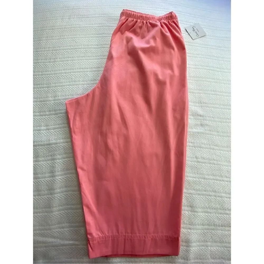 CORAL BAY Women’s 3X Pull On Drawstring Capri Pants - Picture 5 of 8